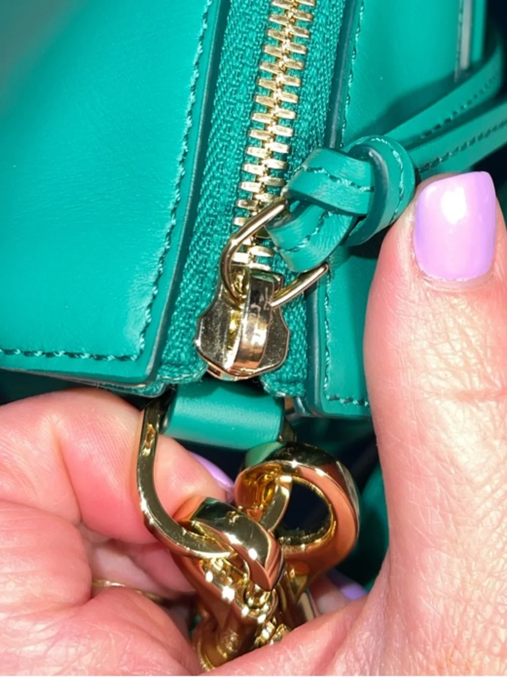 MCM Mode Travia Shoulder Bag Spanish Calf Leather in Bosohorus Green NWT - Picture 14 of 16